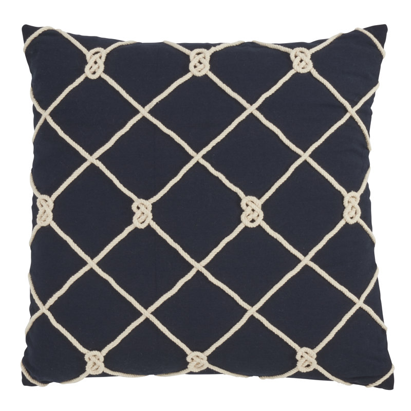 Coussin décoratif intérieur / extérieur en coton Corda Di Mare