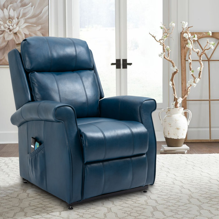 Red Barrel Studio® Kanov Faux Leather Lift Assist Power Recliner ...
