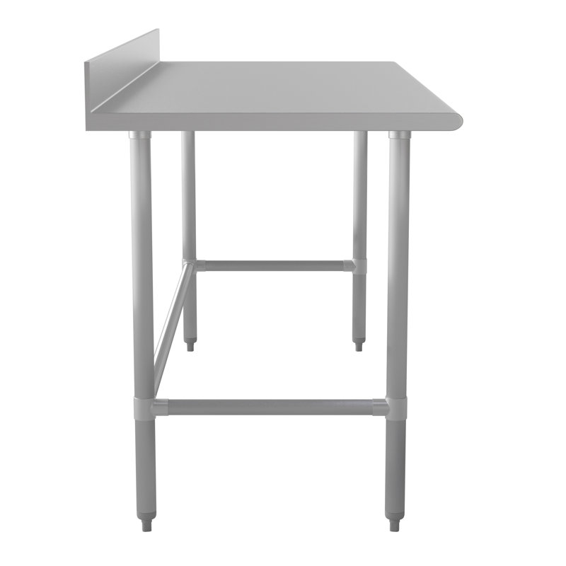 Commercial Grade Stainless Steel Kitchen Prep and Work Table with Backsplash