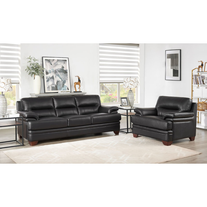 2 - Piece Leather Living Room Set