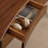 American style solid wood curved desk