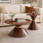 Ensemble de 2 tables basses rondes tendance