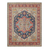 One-of-a-Kind Rectangle 8’1” X 9’9” Hand Knotted Area Rug