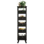 Commode de rangement noire 5 tiroirs-1303053345