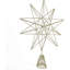 Décoration pour sommet de sapin étoile scintillante