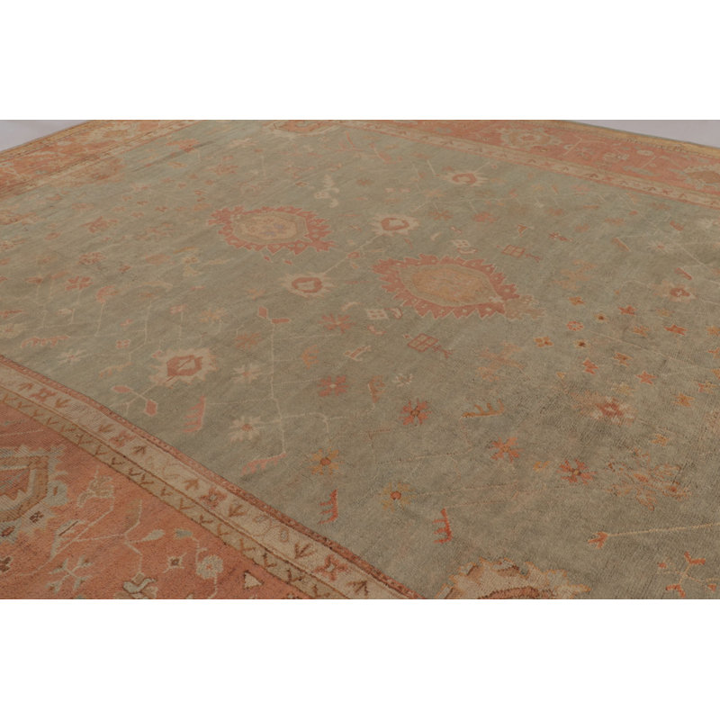 Antique One-of-a-Kind 13'7" X 16'2" Hand Knotted Area Rug