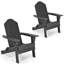 Chaise Adirondack pliante en plastique Delane-84369853