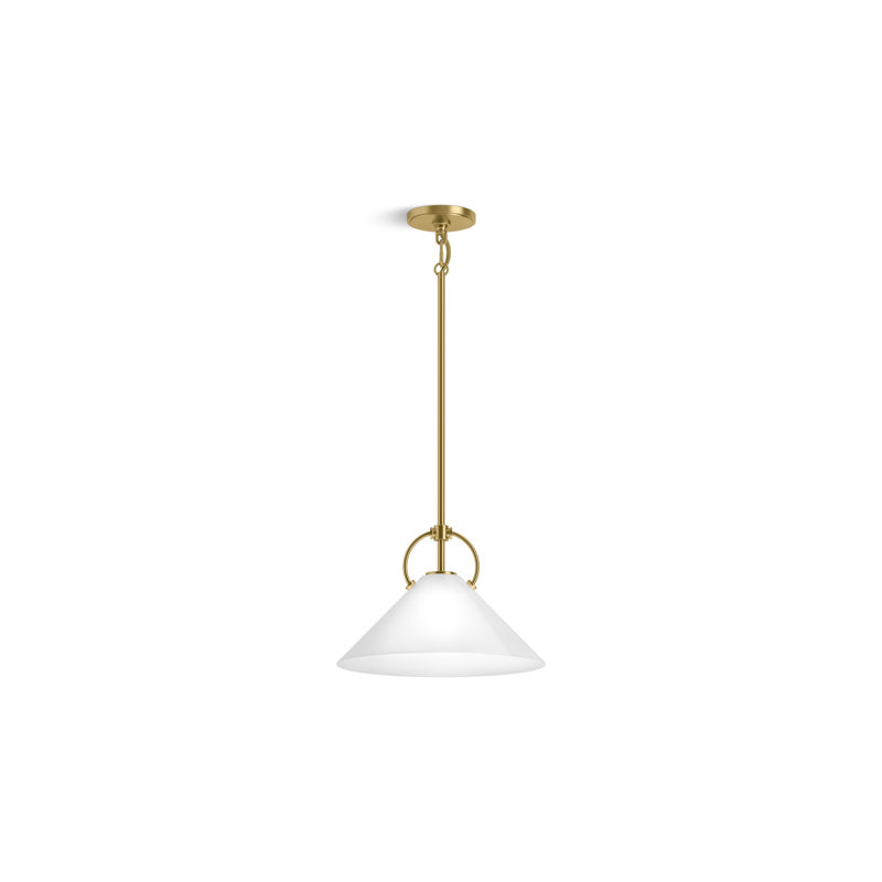 Kernen By Studio McGee 14 in. Pendant, Brushed Moderne Brass