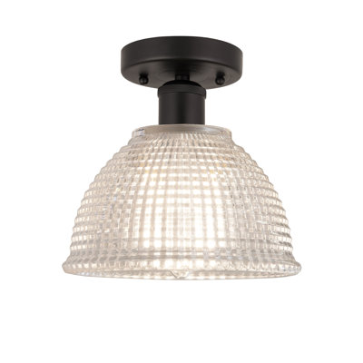 Boba Glass Semi Flush Mount