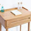 Commode commode bistro 100% solide table de bureau commode de table accessoires de commode compacte largeur de rangement 60 cm tiroir de rangement naturel bois naturel