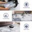 Tapis de couloir lavable tapis abstrait moderne antidérapant antidérapant pour couloir pour chambre à coucher à poils courts bleu-1612239926
