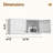 Metal Wall Cabinet,White Upper Cabinet for Wardrobe, Small Top Storage Cabinet for Bedroom, Living Room,18" D x 32" W x1 5" H-834432012