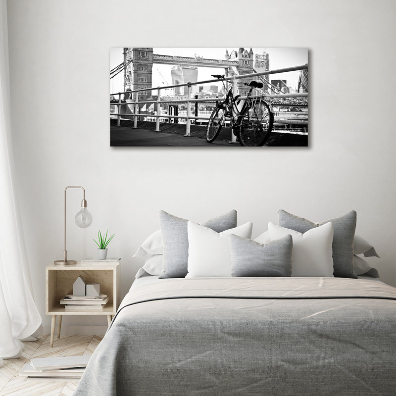 Bike In London - Wrapped Canvas Print