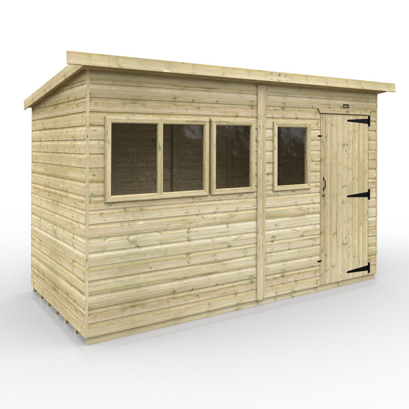 Tiger 12 Ft. W x 6 Ft. D Shiplap Pent Wooden Shed