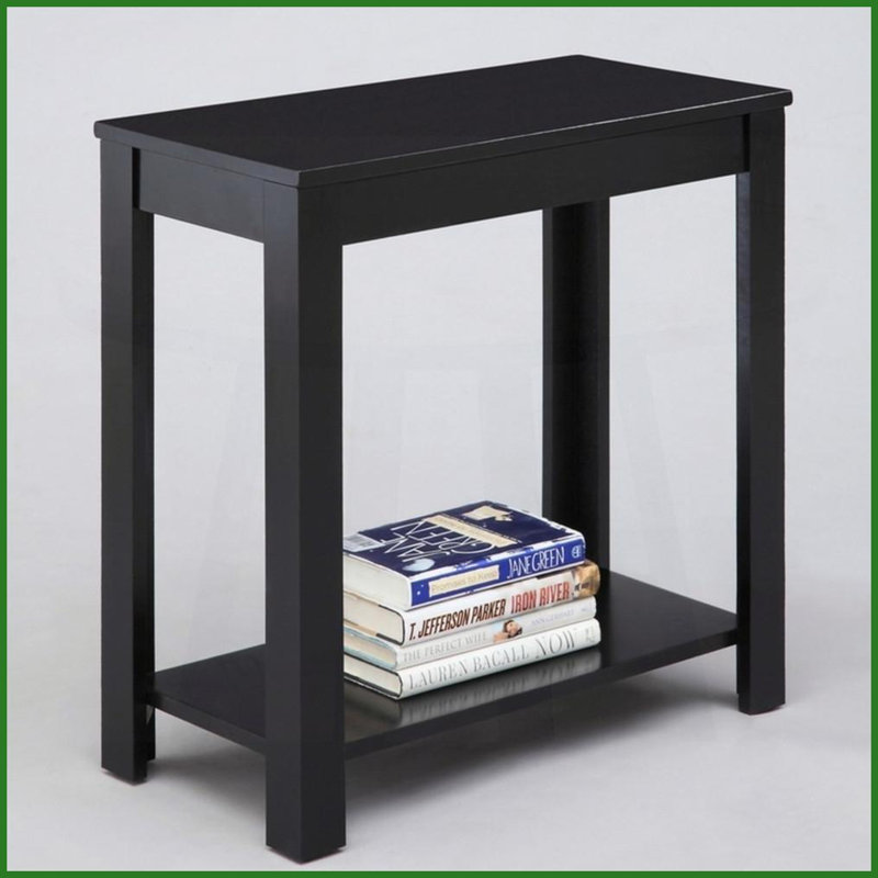 Table basse 24 po en bois noir - s'adapte à tous les espaces, complète le décor, capacité de 250 lb