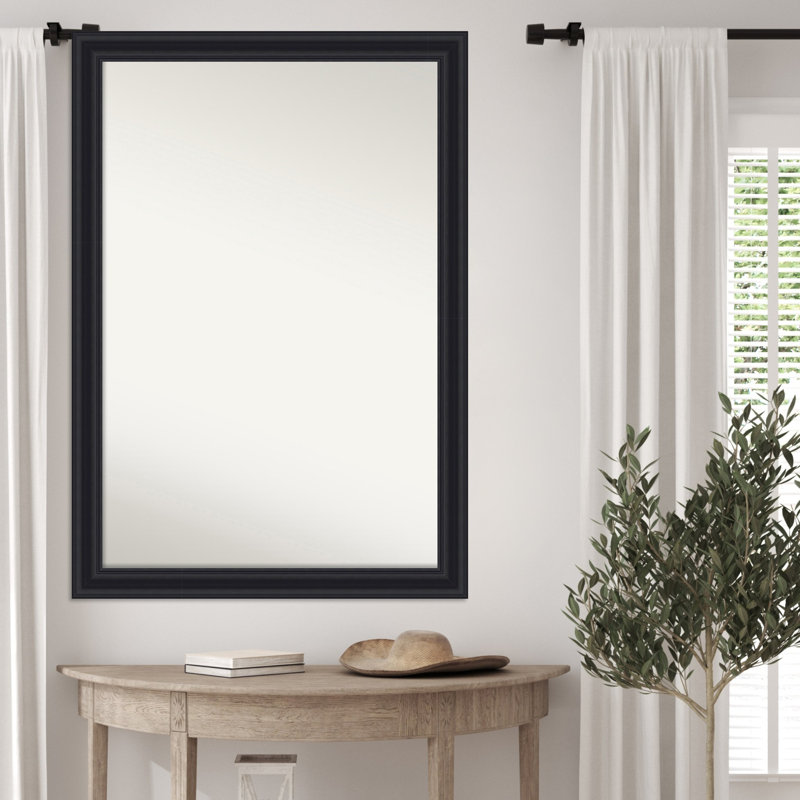 Miroir mural Dalat, 27,75 po x 39,75 po, Noir