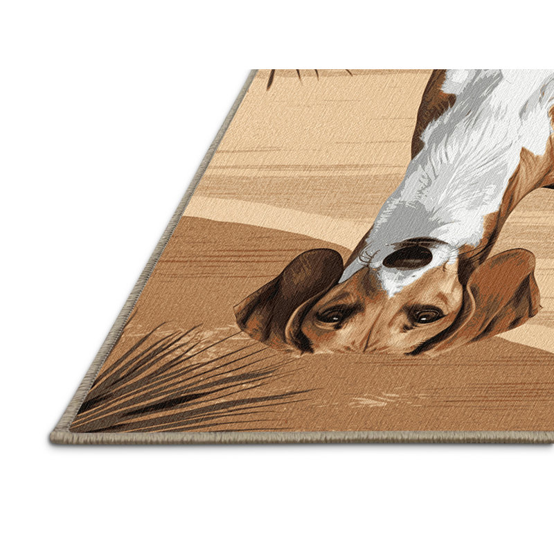  Tapis lavable pour chiens Saluki, Rectangulaire 2 pi x 3 pi