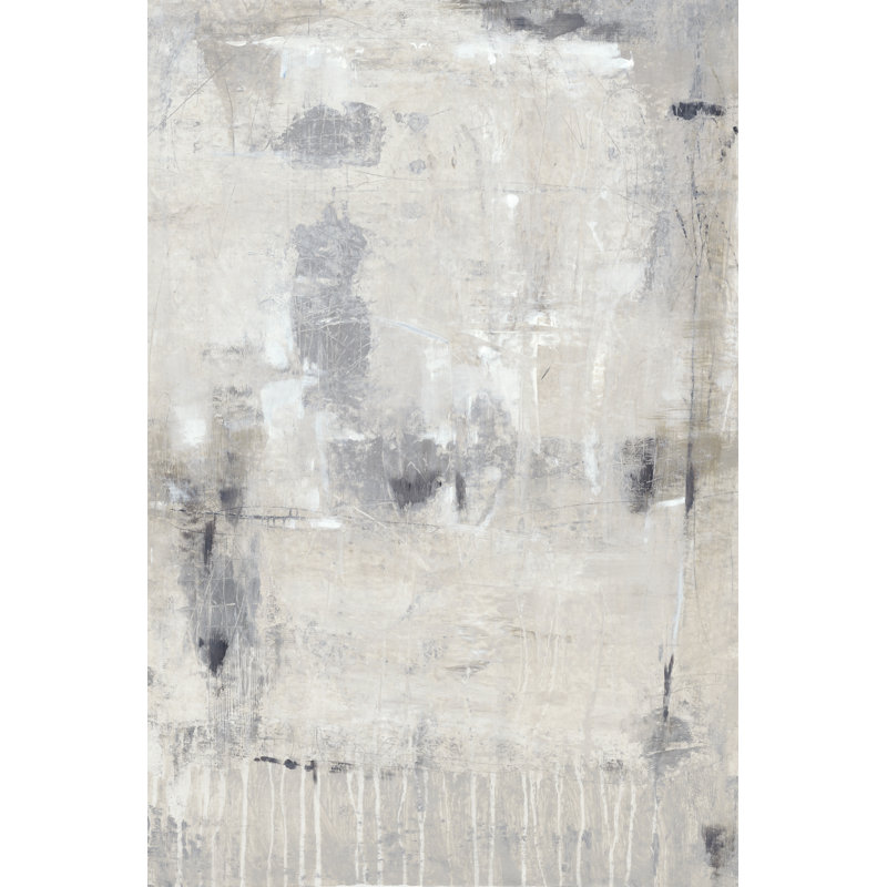 Grey State II - Painting on Canvas, 76 cm H x 51 cm W, Wrapped Canvas
