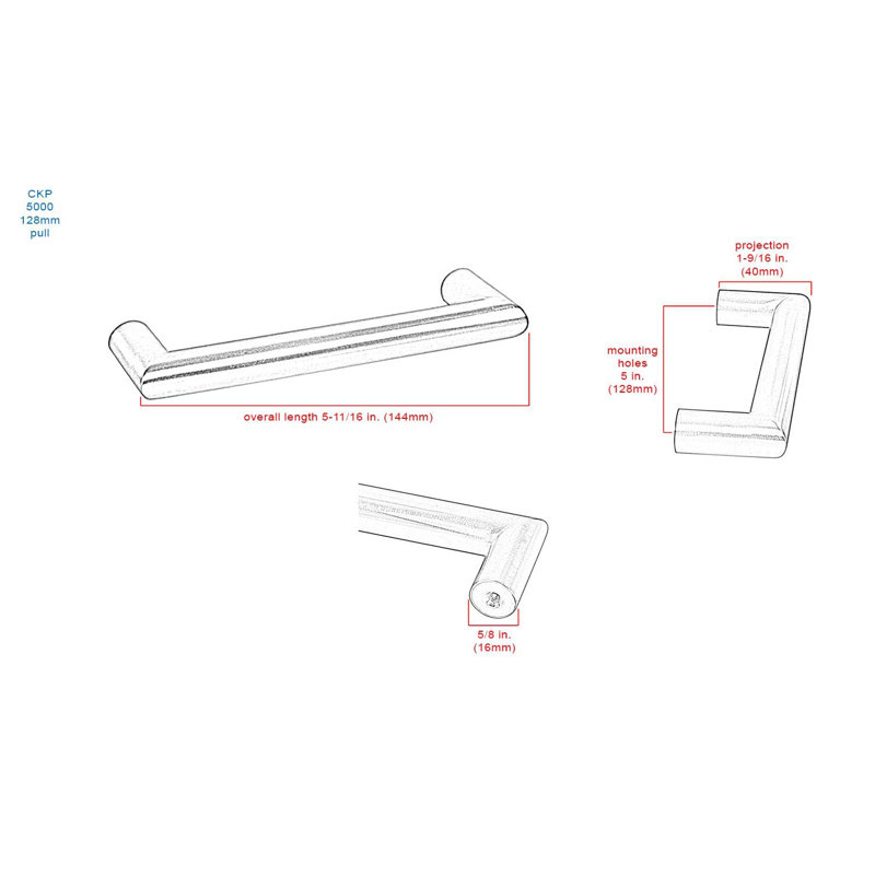 Premium Collection 5 In. Bar Pull