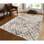 Tapis géométrique à poils longs beige-1694775066