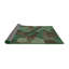 Tapis vert/brun à motifs-2018179351