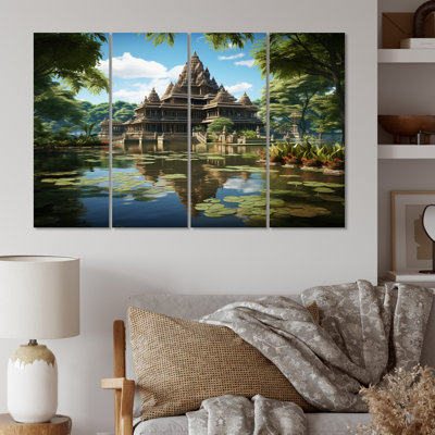 Indian Art Temple Serenity I 4 Pieces -  Ebern Designs, 97265DBC4FFD465C9553585DDF6F5D0E