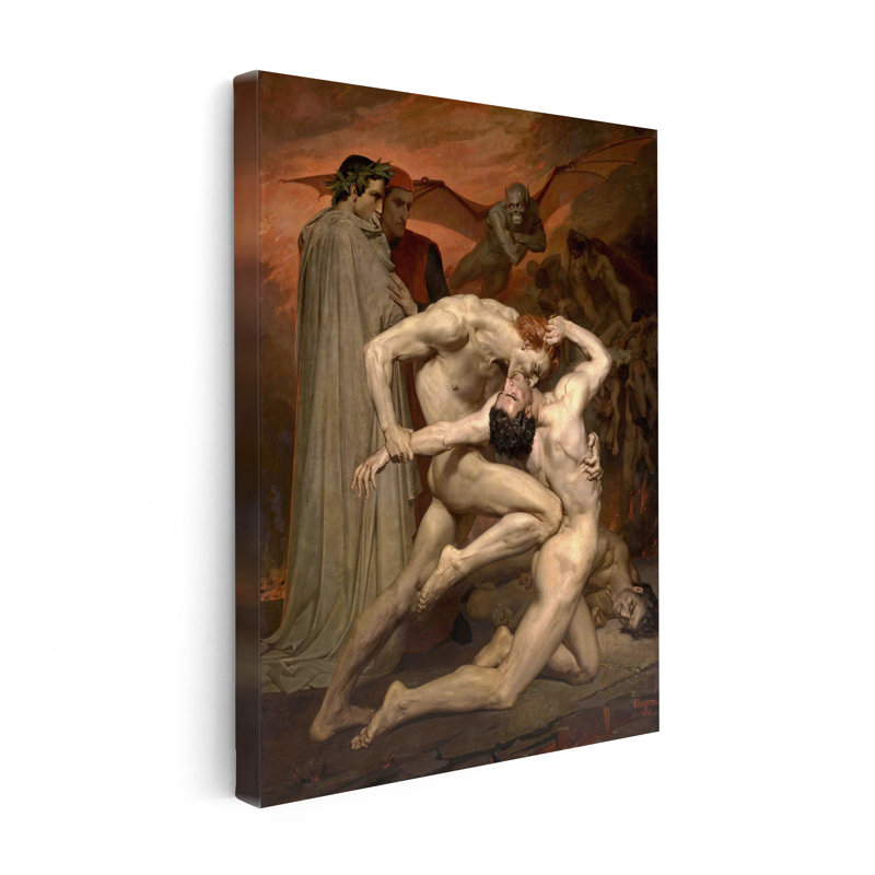 Dante et Virgile en enfer, Unframed, Canvas, 24"H x 32"W