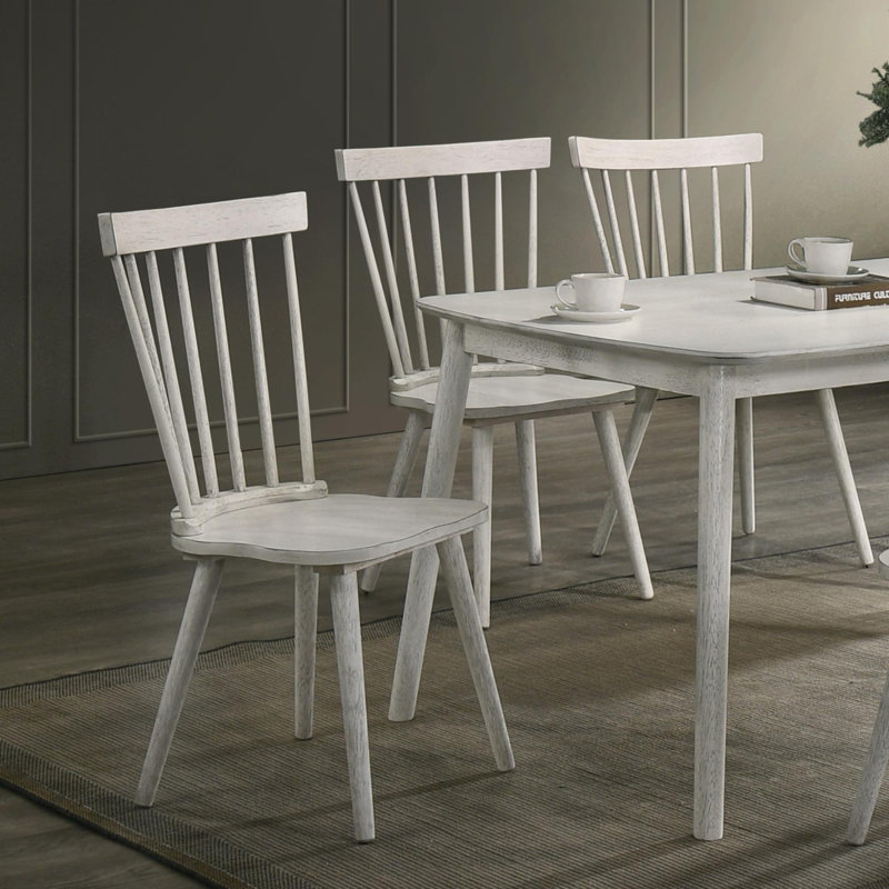 Ensemble de 2 pièces pour chaise de salle à manger rustique moderne de style campagnard au design rétro, facile à assembler
