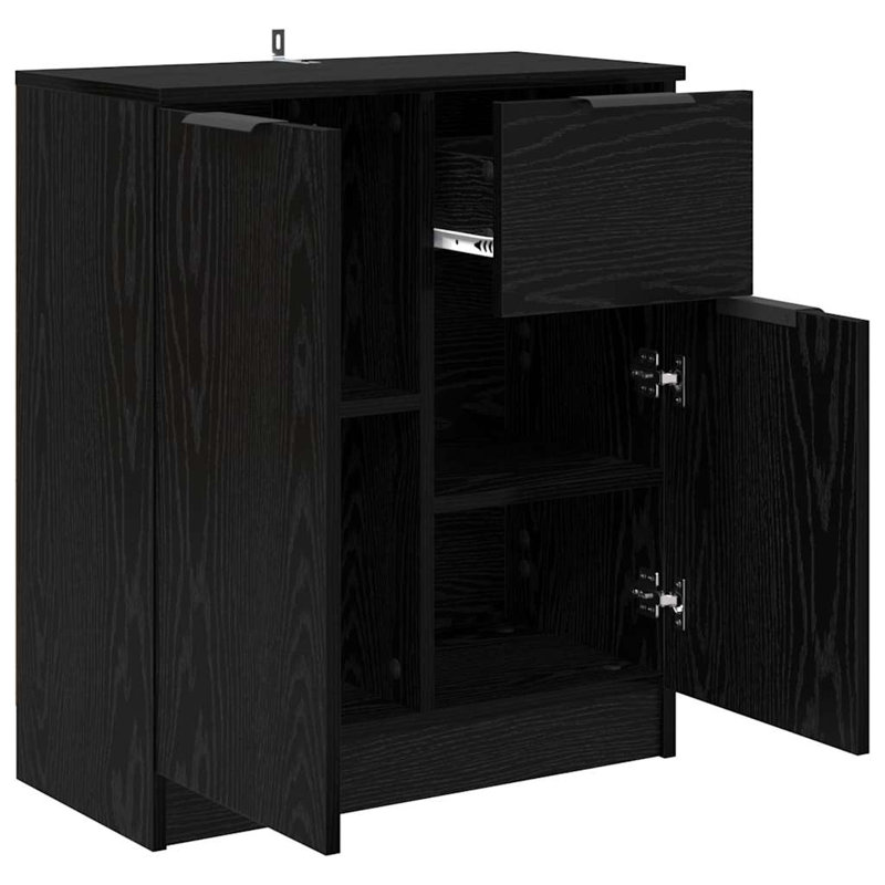60cm Sideboard, Black Oak