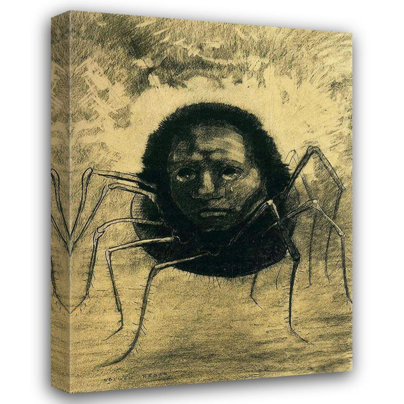 Art sur toile tendue, Astoria Grand Redon, Odilon Gallery: The Crying Spider, H 47 po x l 36 po