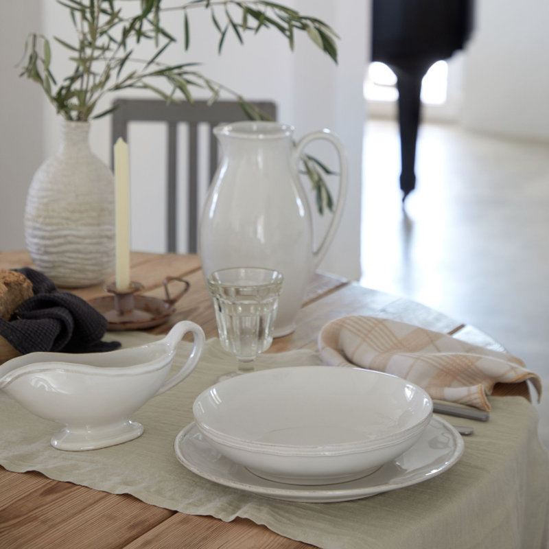 Fontana Stoneware Pasta Bowl, Cloud White