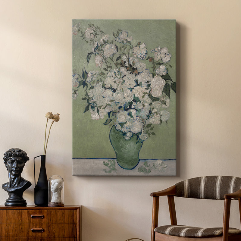 Imprimé floral rétro CCLV - galerie Cavas sur mesure, H 12 po x l 8 po
