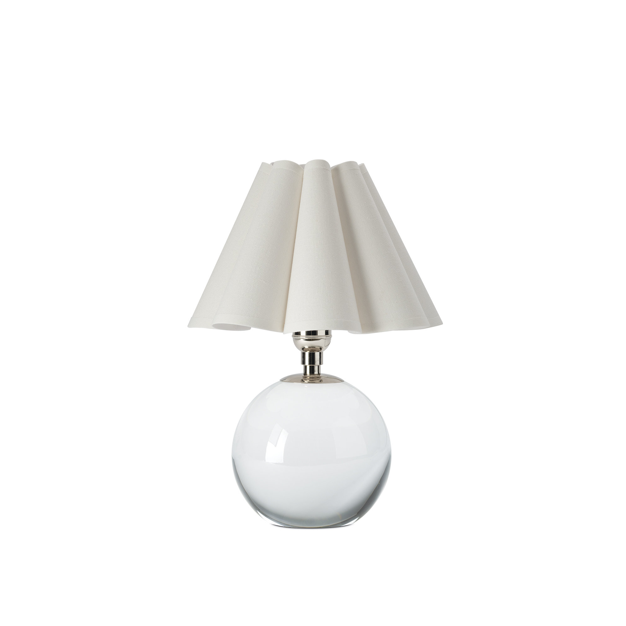 Giorgio Crystal Mini Lamp, Green, Silver