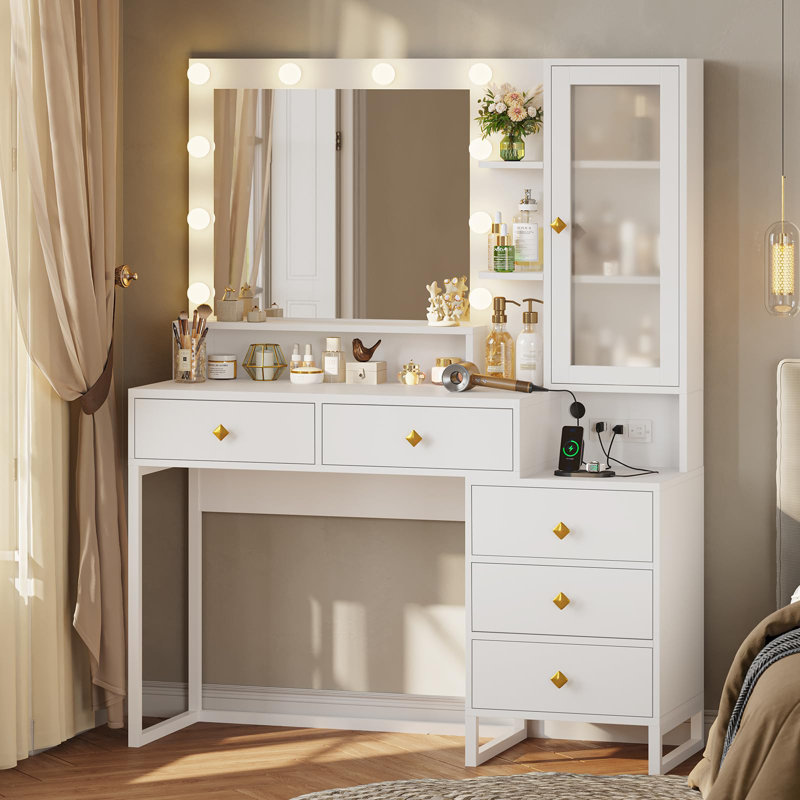 Meuble-lavabo simple Dufault, Blanc / blanc