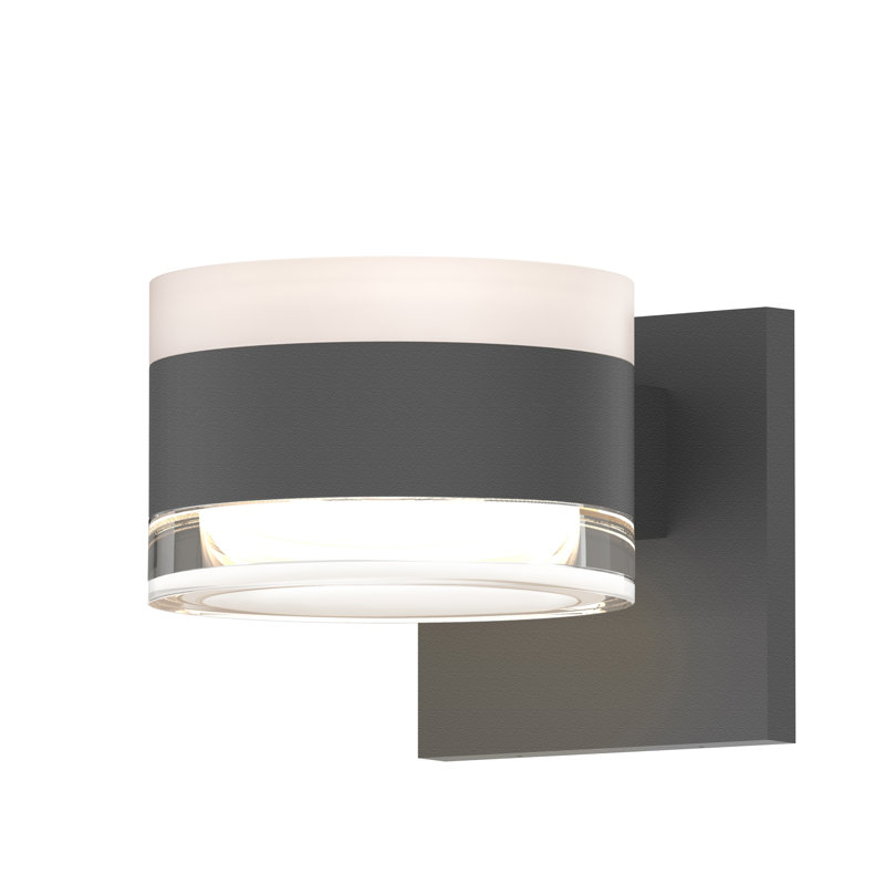 Applique murale d'extérieur à DEL à 4 ampoules H 4,63 po Reals, Gris