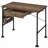 Desk,Weathered Oak And Black 1-Drawer Writing Desk
