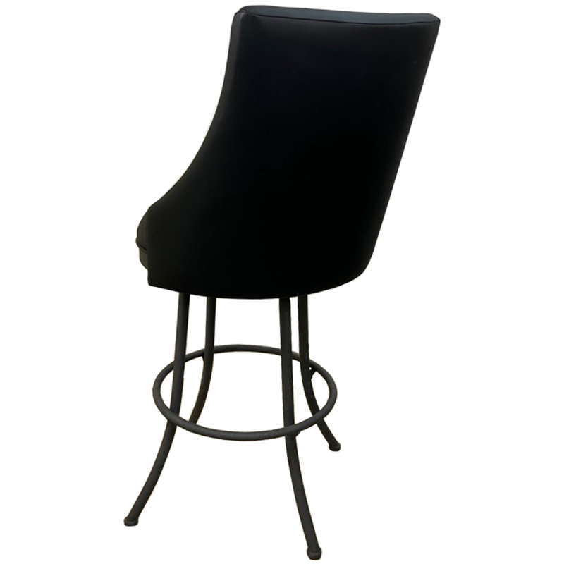 Comptoir pivotant, tabouret de bar et très grand Paulsboro, gris, Noir, Tabouret de comptoir (siège d'une hauteur de 26 p