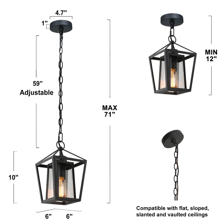 NEWWORLDDECOR Jasper Mini 6 Outdoor Hanging Lantern & Reviews