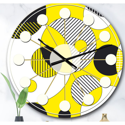 Horloge murale circulaire Mid-Century