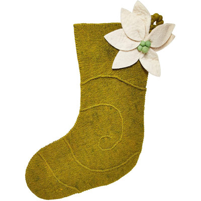 Poinsettia Christmas Stocking