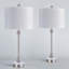 Grande lampe de table en marbre et en métal de 28,3 po de haut avec port USB intégré et port de type C - Lampes de table d'appoint modernes et amusantes pour chambre à coucher, table de chevet, salon et bureau-567346999