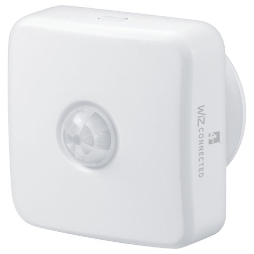 Smart PIR Motion Sensor (White) Battery Operated IP20 Rated Motion Detector Compatible with  WiZz with a 3m Sensor Range - 4l1/8036