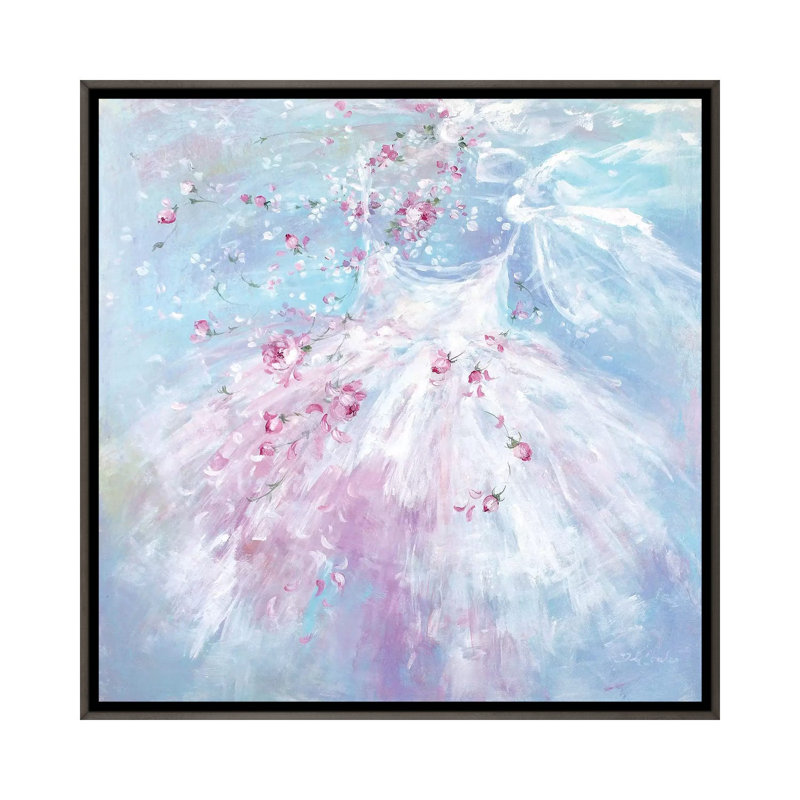Reproduction d’art « chuchoteurs de Rosebuds » II par Debi coules, H 18 po x l 18 po x 1,5 po, Pas de tapis