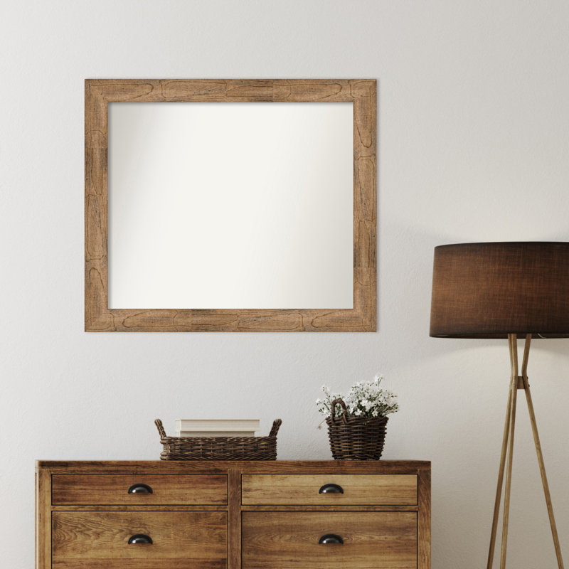 Timmy Solid Wood Wall Mirror, 32.5" x 37.5", Rectangle