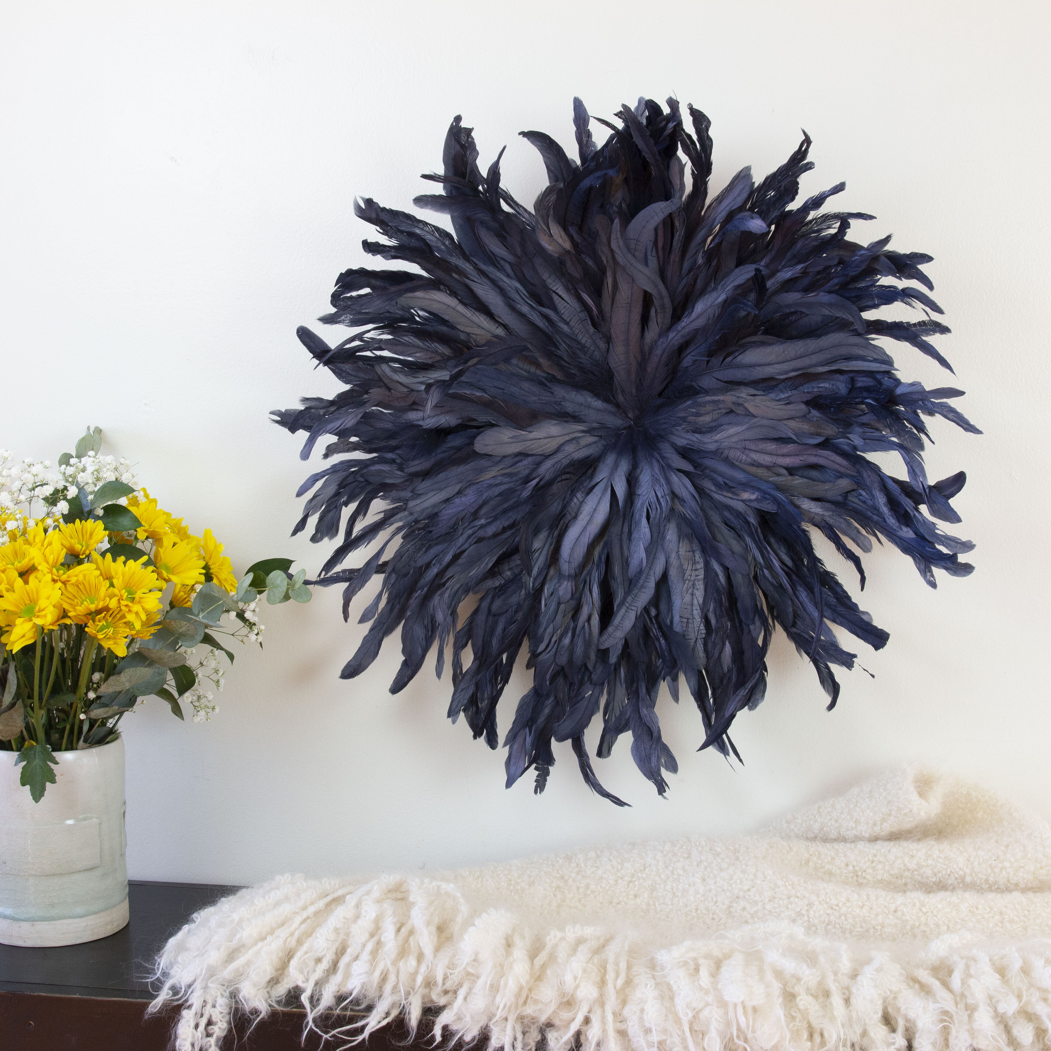 Hat 'feathers', Dried Flowers and Feather Accent for Hat, Feathers