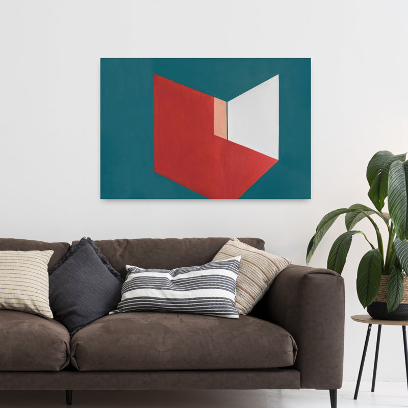 Abstraction de blocs de couleurs abstraites, impression d'art géométrique, H 32 po x l 48 po