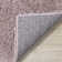 Annisha Solid Colour Machine Woven Polypropylene Area Rug in Blush Pink