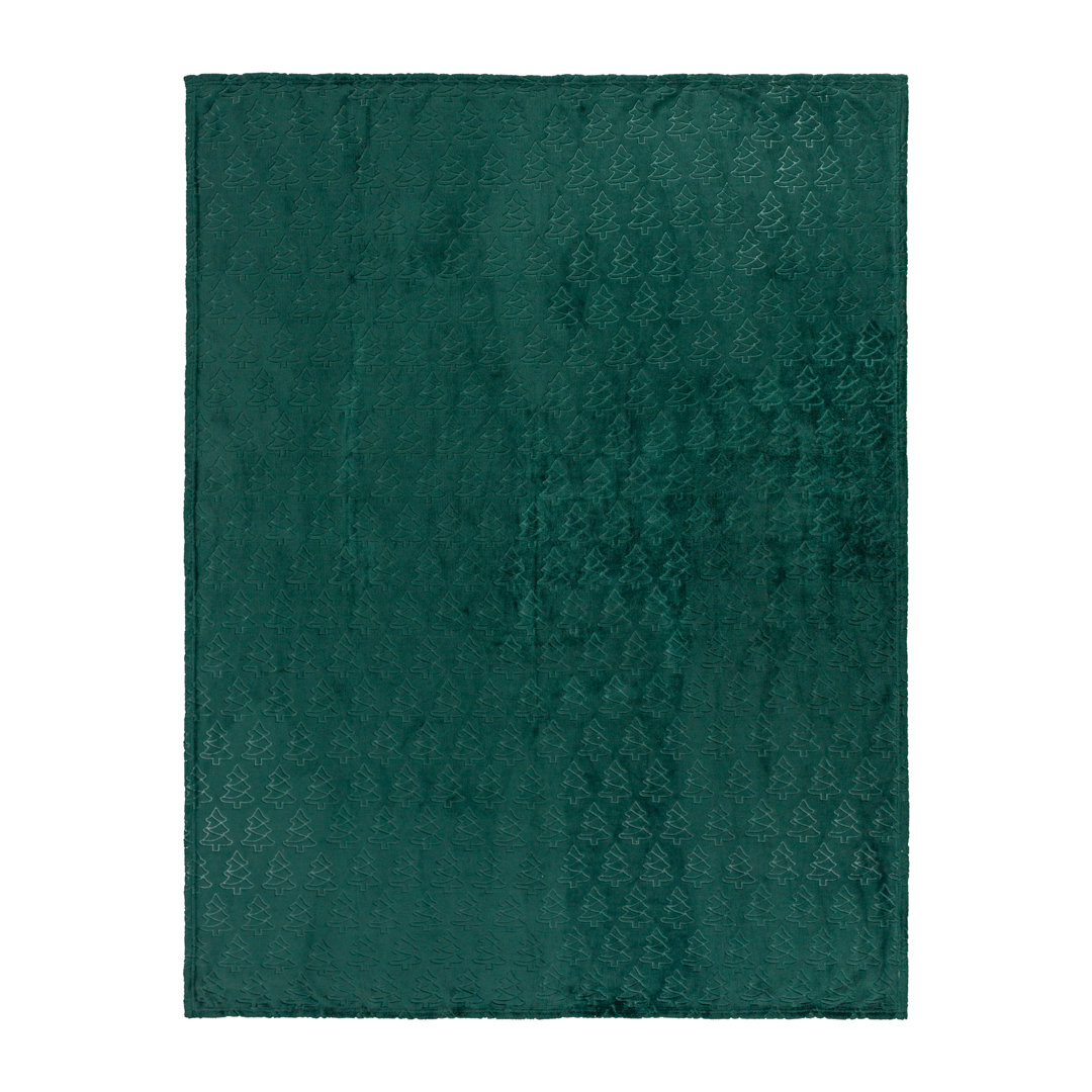 Festive Trees Throw Blanket