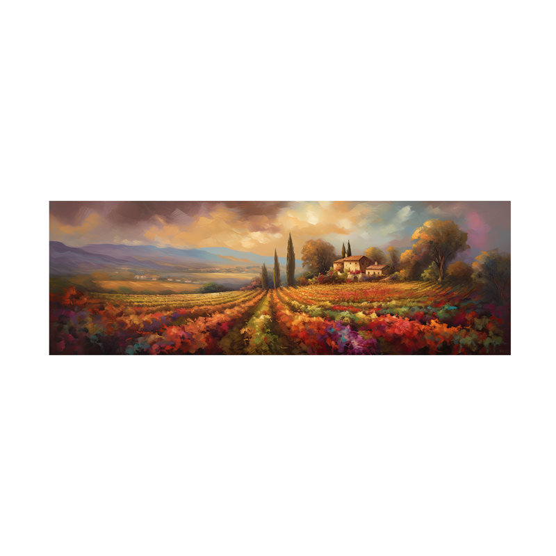 Art sur toile Sasha Tuscany II, H 10 po x l 32 po