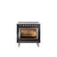 Cuisinière à induction 36 pouces avec 6 éléments à induction ILVE Nostalgie II Series (porte en verre)-1304245343